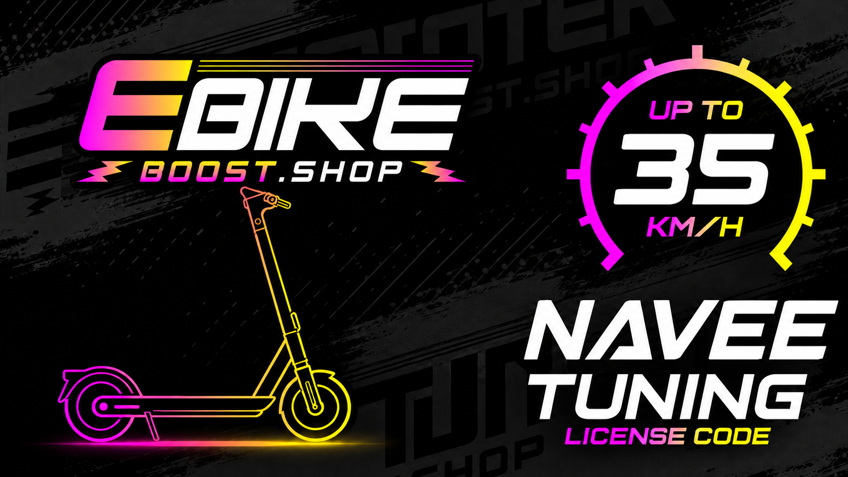 Navee Escooter Licencekey tuning 35 Km/h